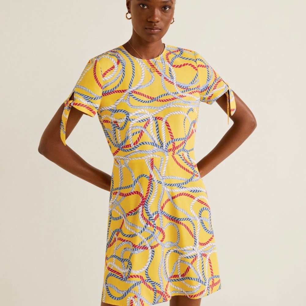 Yellow mango dress